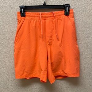 Lululemon Men’s Neon Orange Athletic Shorts